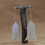 Chaway Kuskilla (aros flor copihue) extra grande.