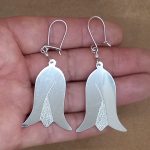 Chaway Kuskilla (aros flor copihue) extra grande. - Imagen 2